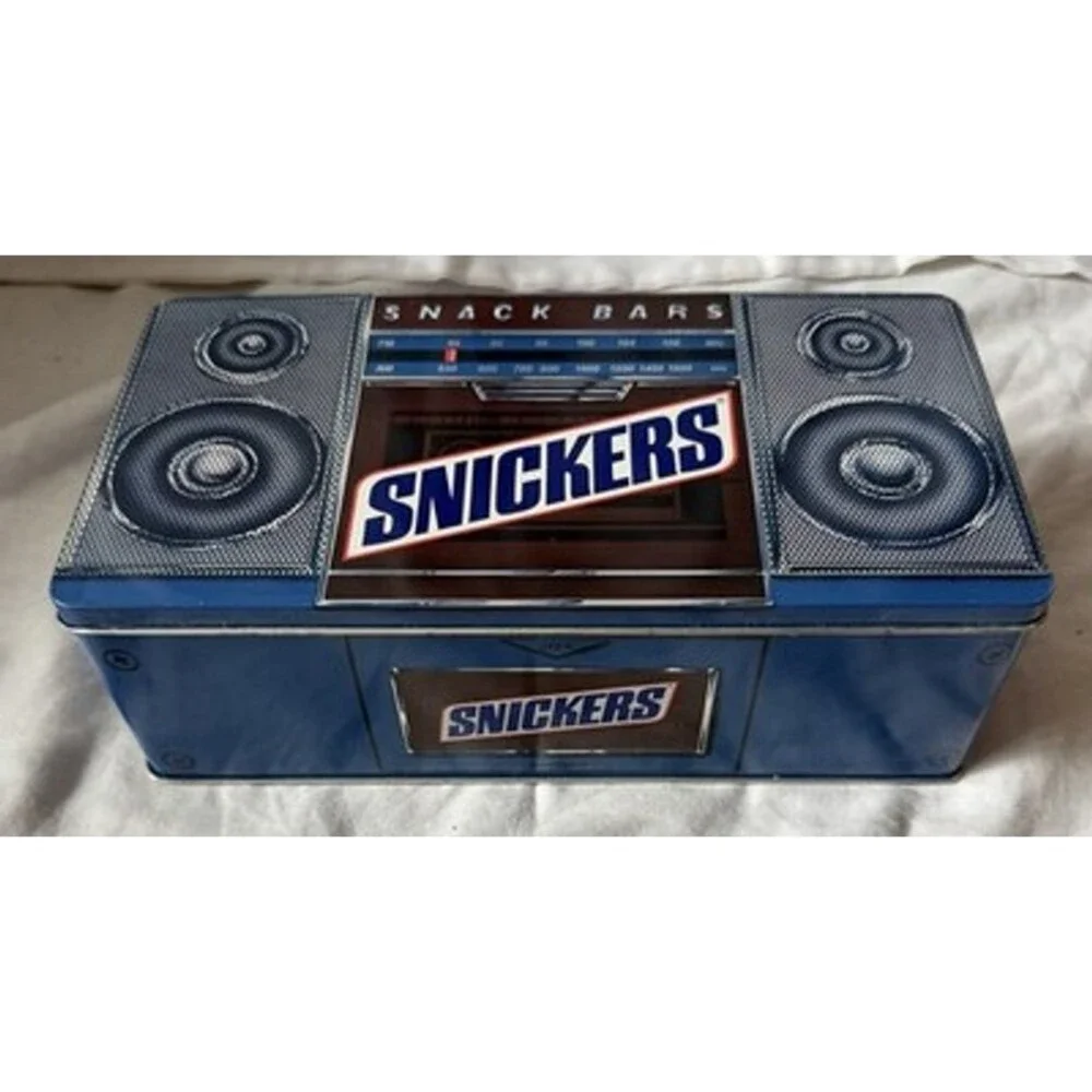 Vintage - 1989 Edition, Fun Size Snickers, Mars Stereo Radio Advertising Tin